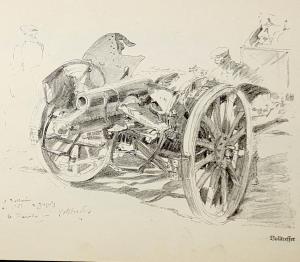 ‘Verdun’ war sketchbook by Albert Reich 50 drawings book 1916 WW1 paintings