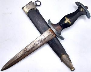 Combat Early WAFFEN SS RZM German DAGGER original for sale dague a vendre allemande anodized