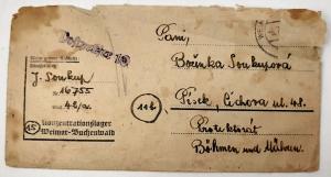 CONCENTRATION CAMP BUCHENWALD FELDPOST LETTER HOLOCAUST