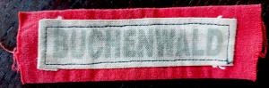 HOLOCAUST Concentration Camp BUCHENWALD inmate's liberation uniform patch