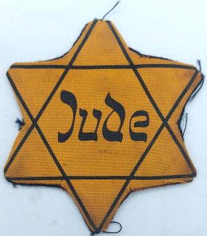 original for sale Star of David JUDE worn back fabrik holocaust jew jewish ghetto getto
