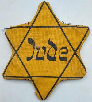 Star of David JUDE from Germany worn patch holocaust Jew Jewish original shoa getto ghetto