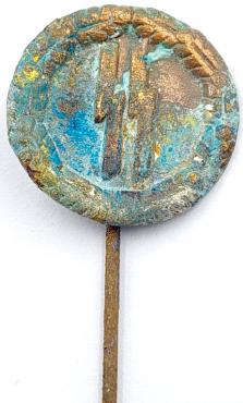 Waffen SS Early partisan stickpin stick pin relic ground dug found ss runes