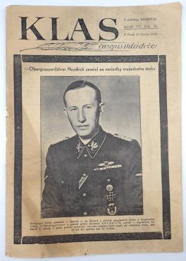 Waffen SS leader Reinhard Heydrich Assassination Czech journal Heydrich died, magazine