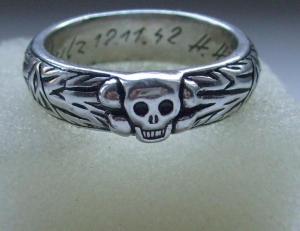 WAffen SS Totenkopf Heinrich Himmler Honor skull ring perfect replika