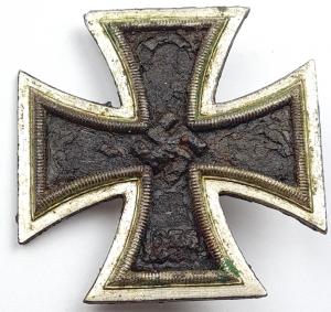 Wehrmacht Waffen SS genuine EK1 iron cross first class medal 1st award croix de fer a vendre