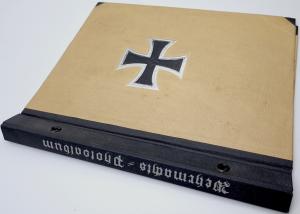 WW2 German Nazi empty photos album with a nice iron cross on the cover