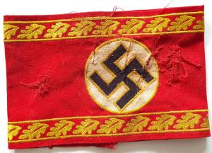 WW2 German Nazi High rank NSDAL Third Reich leader tunic armband