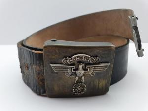 WW2 German Nazi N.S.K.K belt and buckle stamped uniform tunic nskk motorcycle club