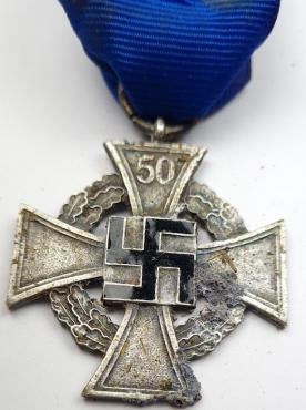 50 years of faithful services in the wehrmacht medal award original medaille allemande a vendre