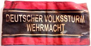 WW2 German Nazi rare Deutscher Volkssturm Wehrmacht late tunic armband