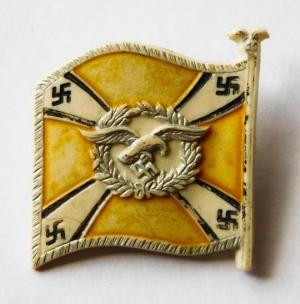 WW2 German Nazi RARE Luftwaffe flag of Westfalen pin