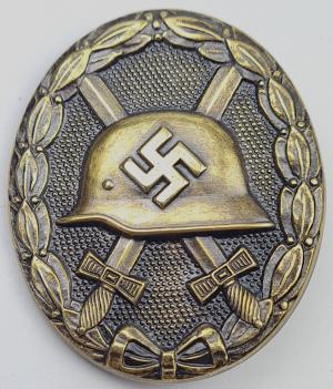 WW2 German Nazi WAffen SS - Wehrmacht Wound badge medal award in bronze MINT