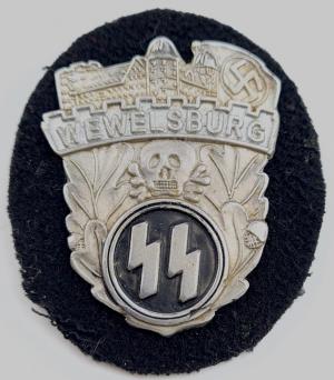 WW2 German Nazi Waffen SS wewelsburg badge tunic shield award