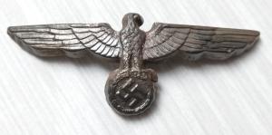 WW2 German Nazi Wehrmacht Heer Army Visor Cap metal insignia eagle pin