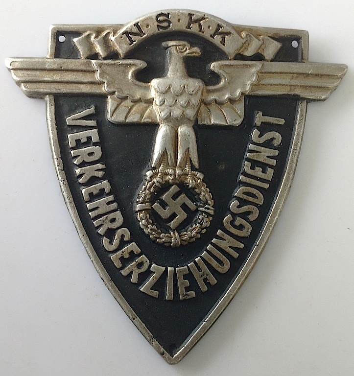 WW2 GERMAN NAZI NICE NSKK TRAFFIC EDUCATION SERVICE SLEEVE BADGE PRE SA ...