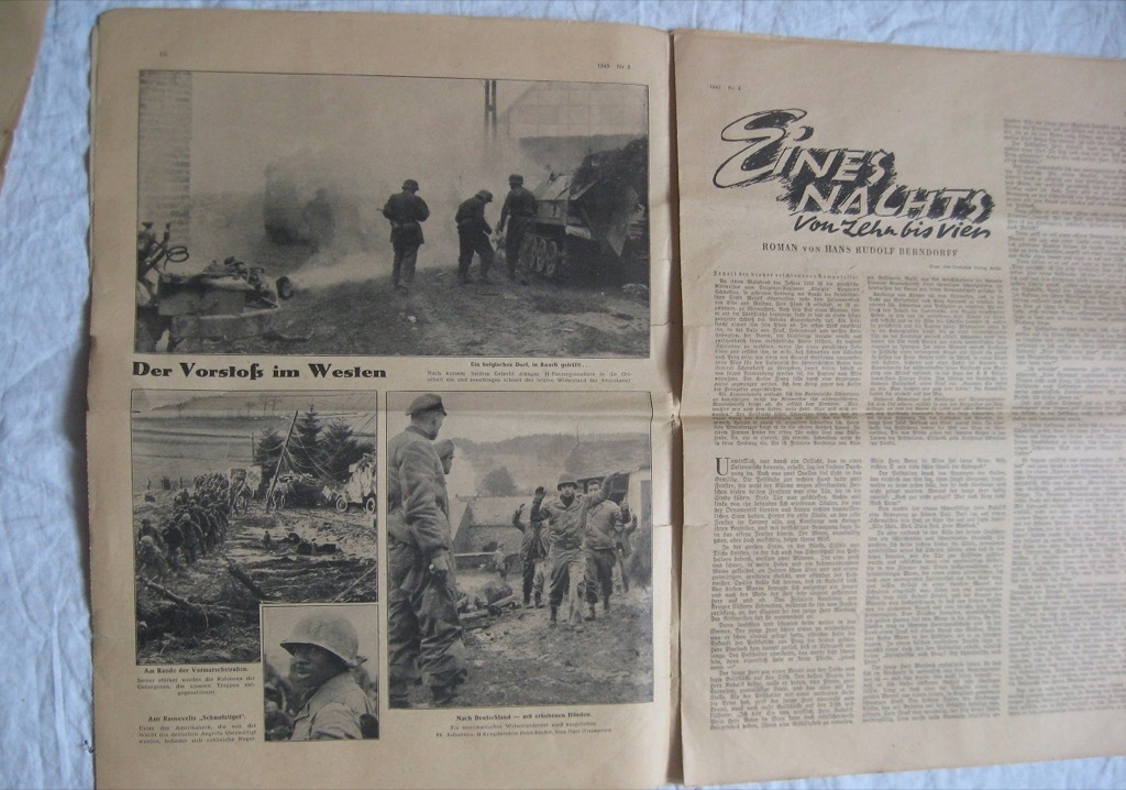 WW2 GERMAN NAZI RARE LOT OF 3 THIRD REICH JOURNAL GAZETTE WITH The ...