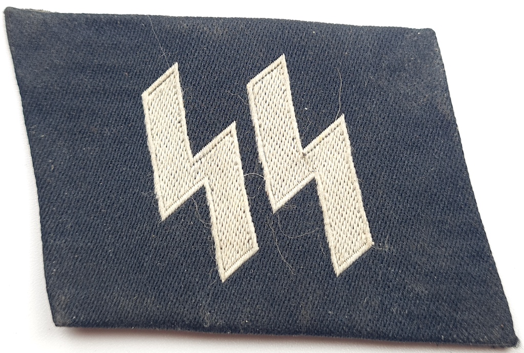 WW2 German Nazi uniform Waffen SS NCO collar tab BEVO ss runes tunic ...